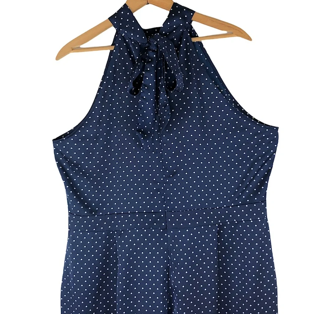 J. Crew PLUS Tie-Neck Halter Jumpsuit - Picture 6 of 10